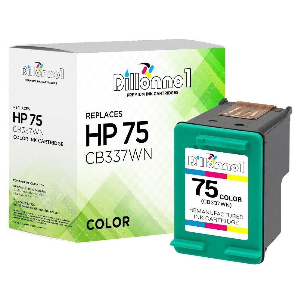 Color #75 Ink for HP Photosmart C4380 C4384 C4385 C4400 C4410 C4424 C4435 C4440