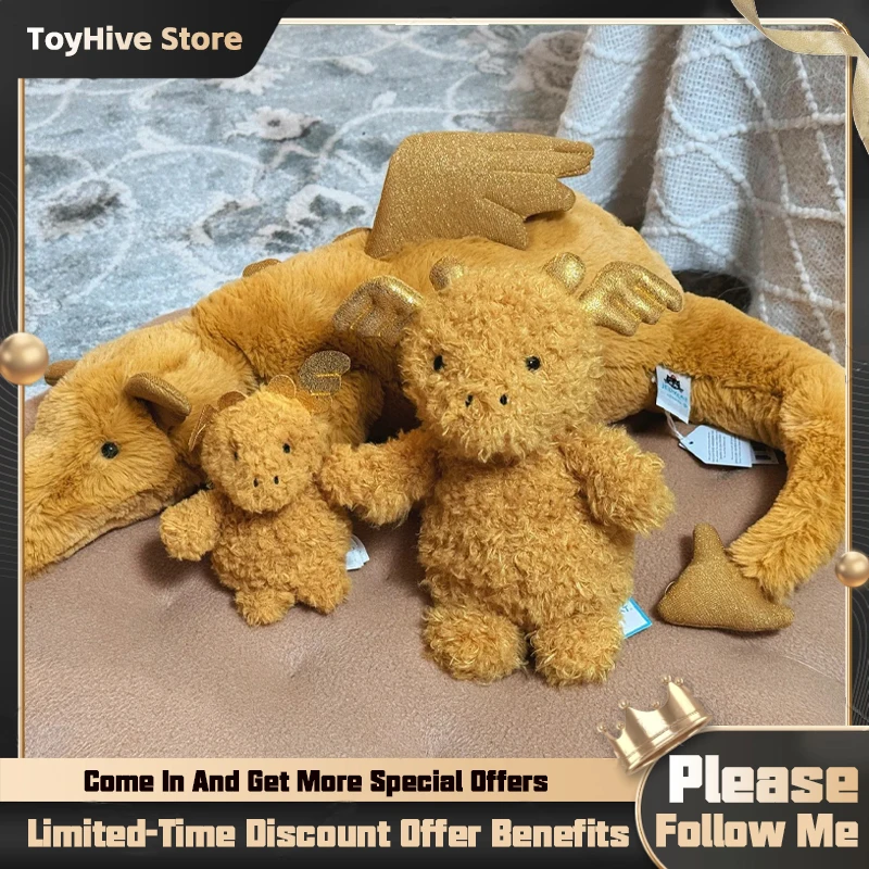 

В НАЛИЧИИ: Брелок-подвеска JELLYCAT UK Little Golden Dragon с сумочкой, плюшевый брелок-ключница JELLYCAT Golden Dragon, подарок на день рождения или Рождество