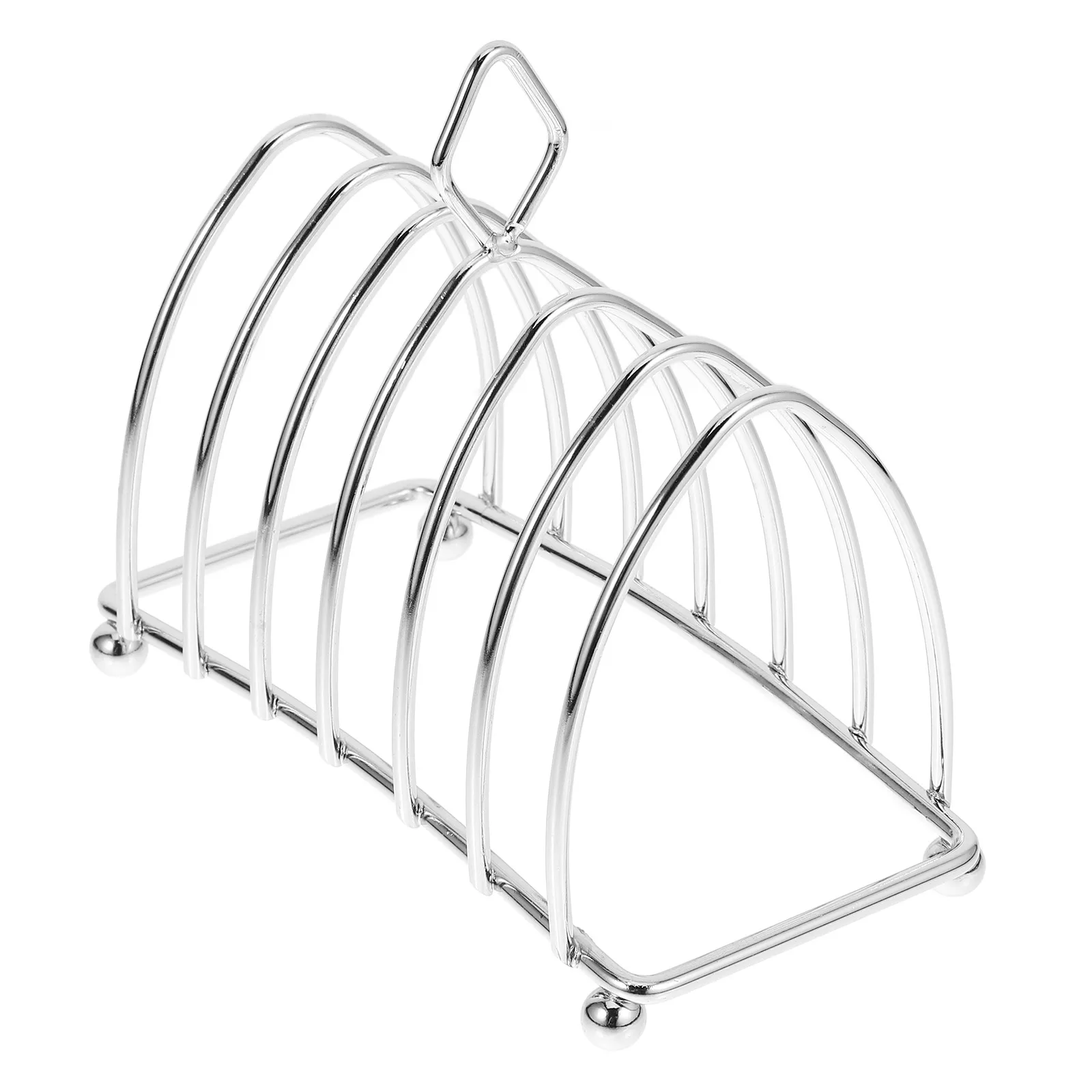 

Bread Rack Countertop Toast Holder Stainless Steel Elegant Design Kitchen Tableware Storage Stand Household Daily