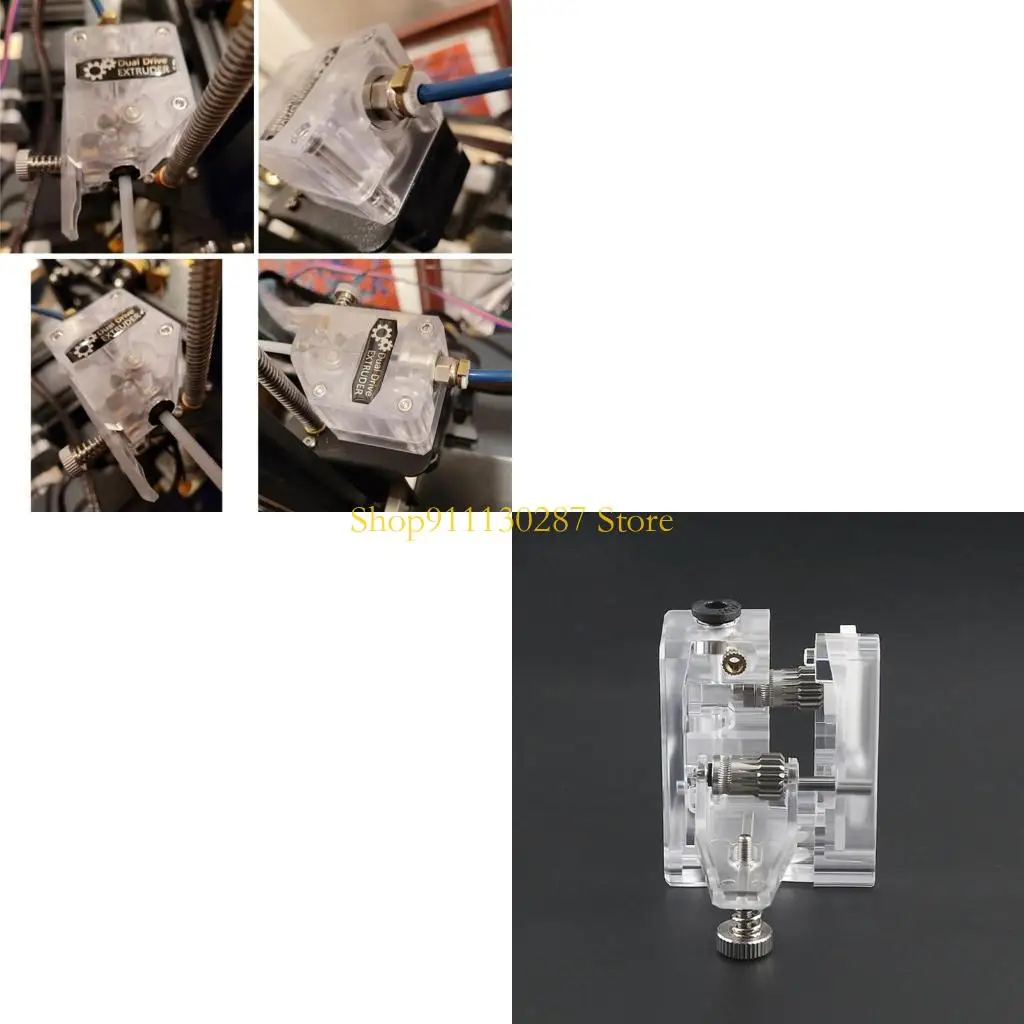 

J1HC 3D Printer Accessories Double Gear Extruder Reduction for Soft Consumables