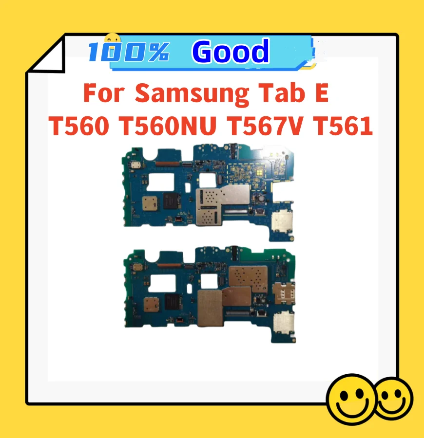 Good motherboard For Samsung Galaxy Tab T560 T560NU T567V T561 Motherboard With Full chips For SM-T560 SM-T561 Mainboard Plate