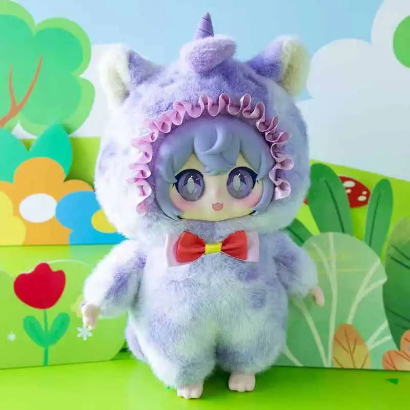 XIVO Mochii الملونة يونيكورن سلسلة صندوق أعمى لطيف الفينيل الوجه دمية النوم رفيق ألعاب من نسيج مخملي سطح المكتب زخرفة فتاة مفاجأة هدية