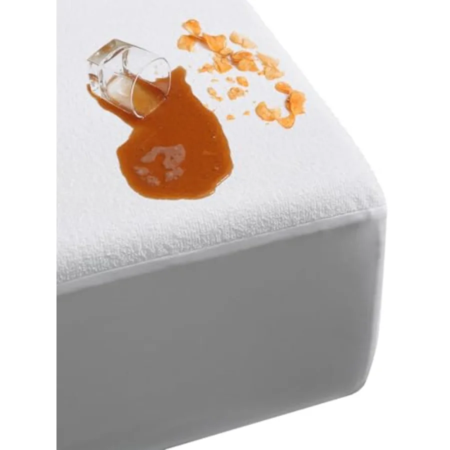 

Водонепроницаемый наматрасник-чехол для кровати с глубокими карманами 18 дюймов для взрослых и домашних животных, с махровой поверхностью, защита от протеканий