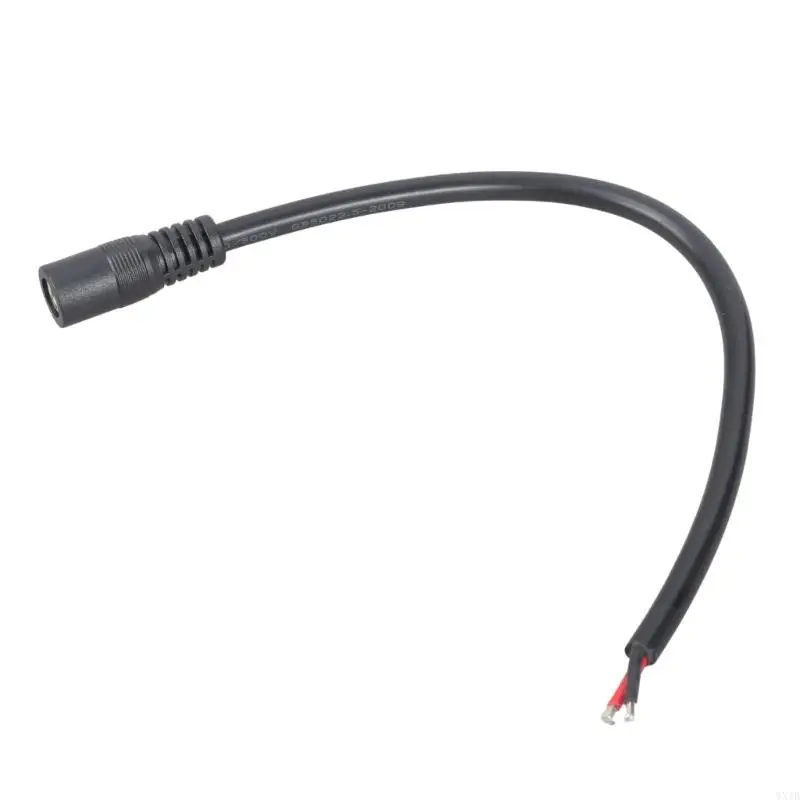 16AWG DC5525 Female Power Cable With Bare Wire Ends PVC Insulation For CCTV 