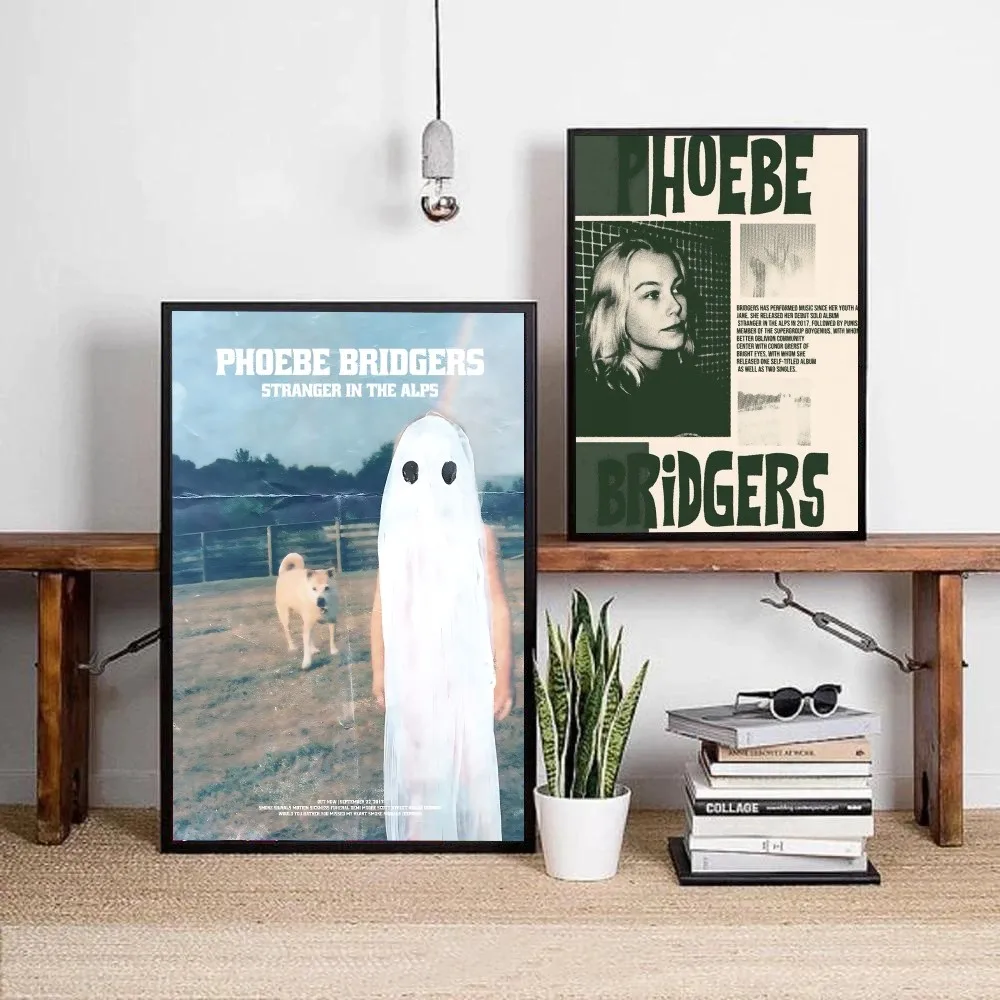 Singer Phoebe Bridgers Hot Music Poster Kraft Paper Vintage Poster Wall Art Painting Study Stickers Big Szie Wall Painting