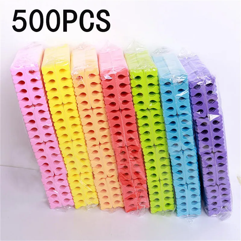Großpackung Beige Schwamm-Nagelkunst-Separator 100/200/500 Stück Maniküre-Pediküre-Werkzeug für Finger- und Zehenpflege Großhandel