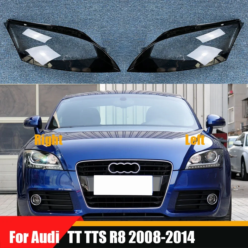 

Для Audi TT TTS R8 2008 2009 2010 2011 2012 2013 2014 крышка объектива фары корпус прозрачный абажур из плексигласа