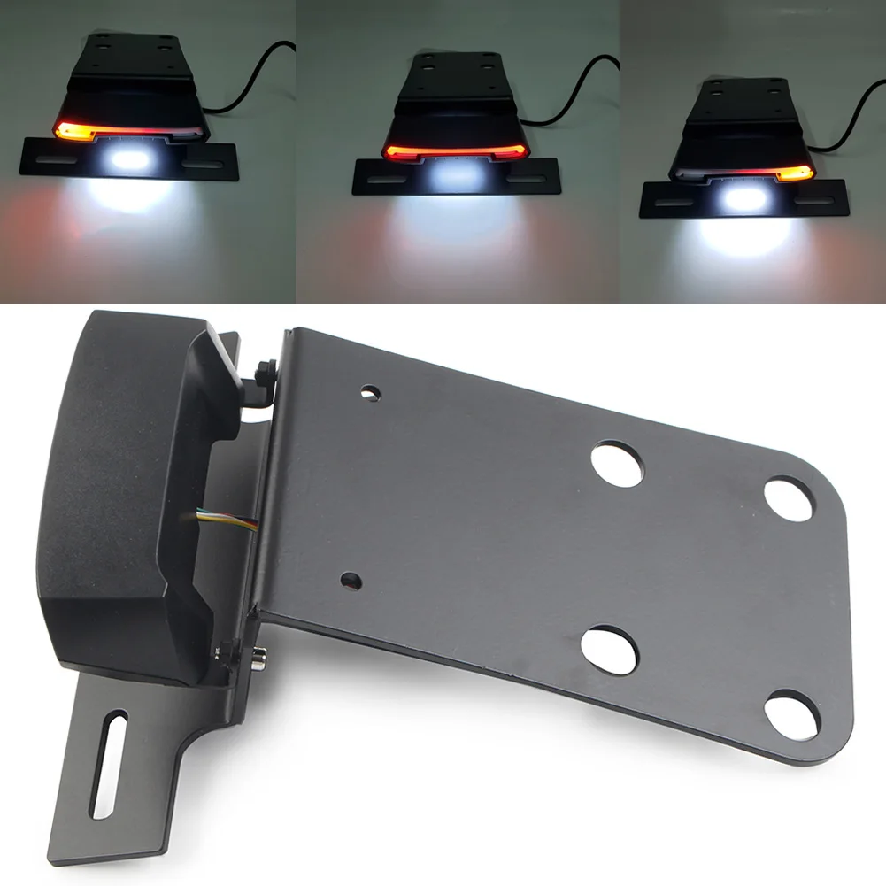 Motorcycle LED Tail Light Turn signal Blinker Lamp License Plate Holder For KAWASAKI KLX250 KLX 250S 250SF 2008-2022