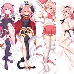 Fate/Apocrypha Astolfo Dakimakura Anime Pillow Case Otaku Hugging Body Cushion Cosplay Pillowcase Double-sided Peachskin Cover