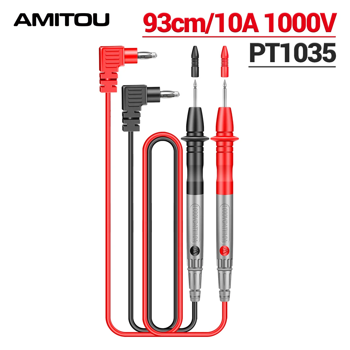 AMITOU 10A/1000V Multi Meter Probe Wire Pen Cable Universal Test Lead for Digital Multimter Multi-functional Measuring Probe Pen