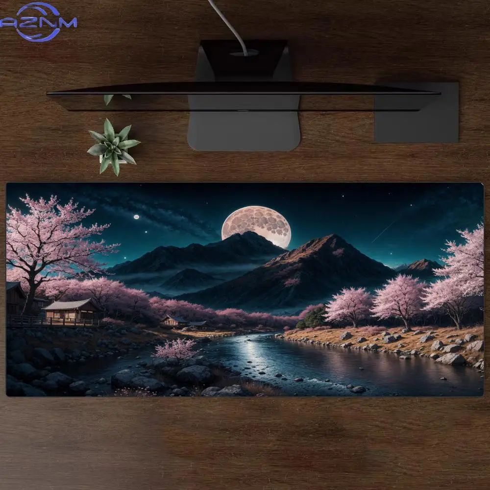 Mountain Landscape Mouse Pad Large Rubber Base Anti-slip PC Desk Accessories Mousepad for Office & Gamer Keyboard Mats Decor Mat