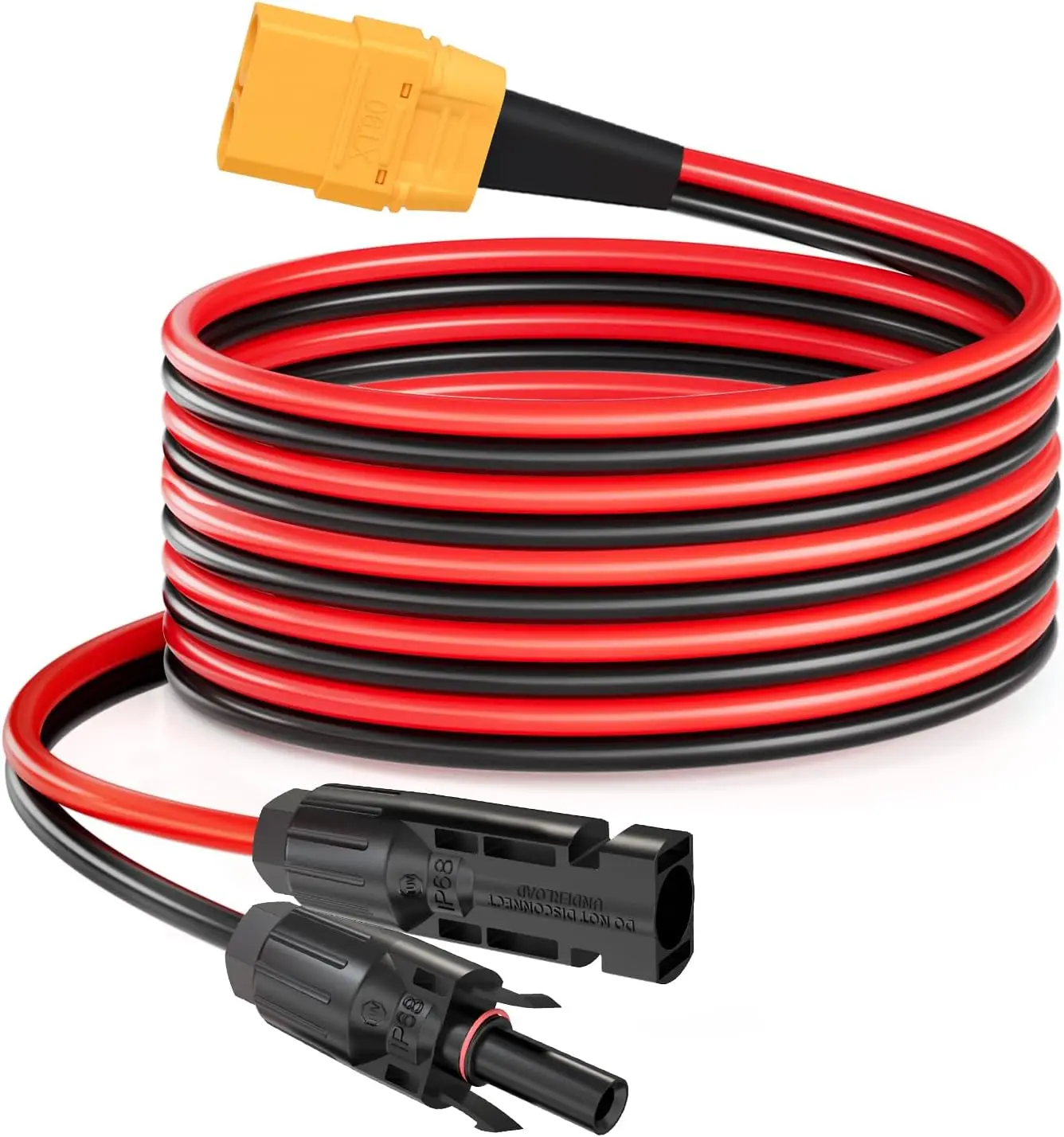 Solar to XT90 Female Cable 10AWG 10FT for Power Stations | XT90 solar cable with stranded tinned copper wire for solar panels