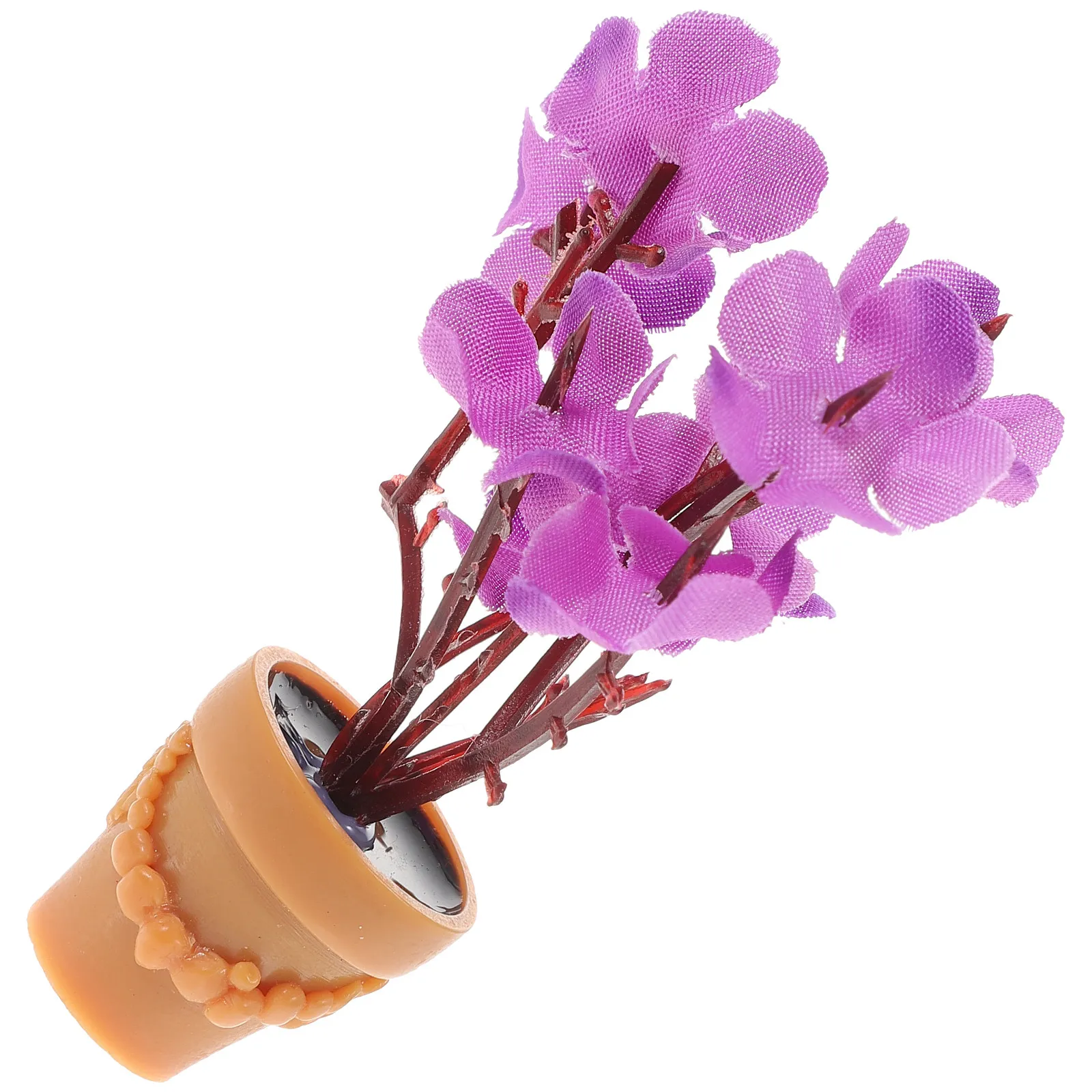 

Миниатюрная ваза из смолы для декора крошечных домиков, изысканное исполнение, реалистичный декор для миниатюрных домиков