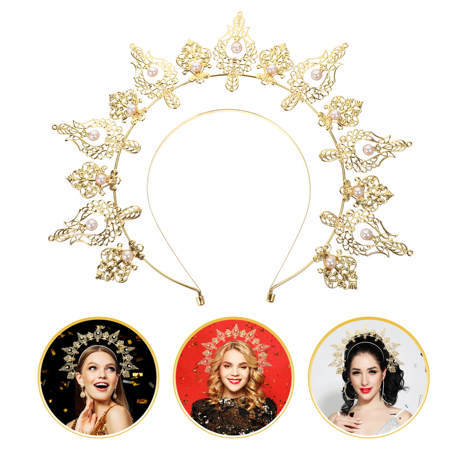 

Элегантная повязка на голову для женщин и девочек в стиле ретро, реквизит для фотосессии, декор для волос богини, легкий косплей, фестиваль, помолвка, серебро