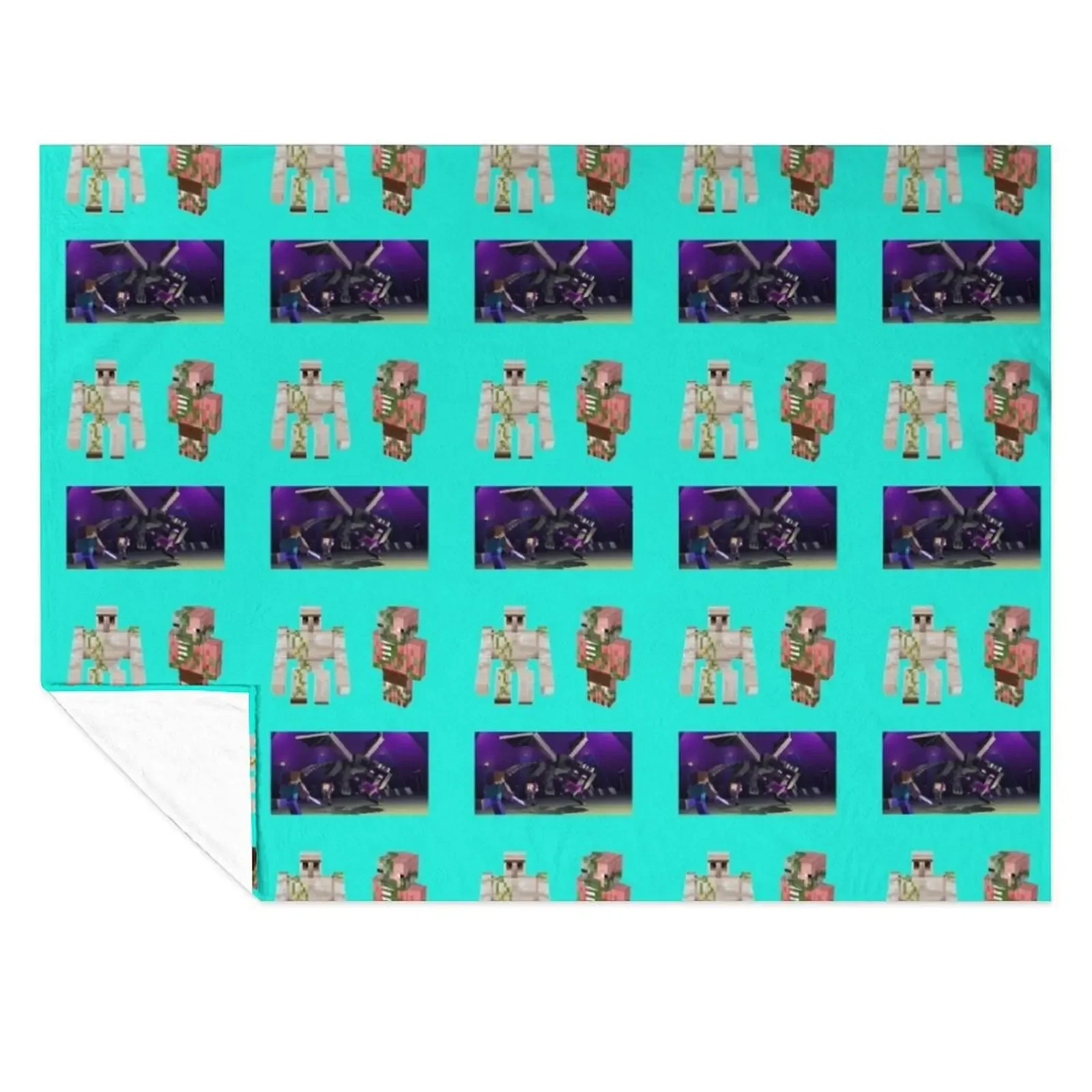 

mindcraft children Throw Blanket Giant Sofa warm for winter Decorative Sofa Plaid on the sofa Blankets