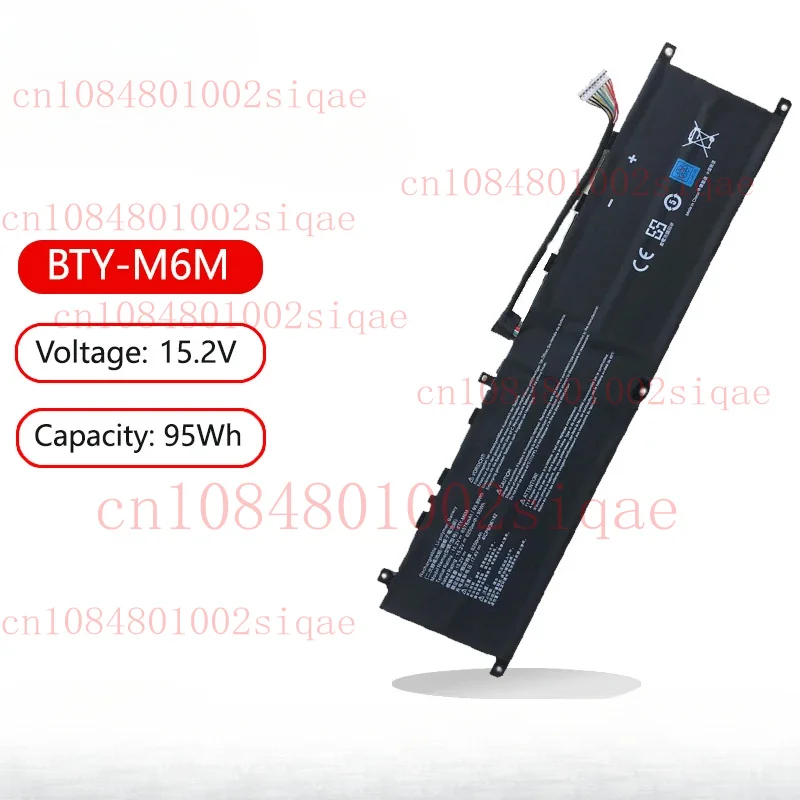 

BTY-M6M MS-15M2 Аккумулятор для ноутбука MSI GE66 GE76 GE77HX GS66 GS77 GT77 WE76 WS66 66GP A10SDT A10SGS A10SF A10UH A13VH A12UMS
