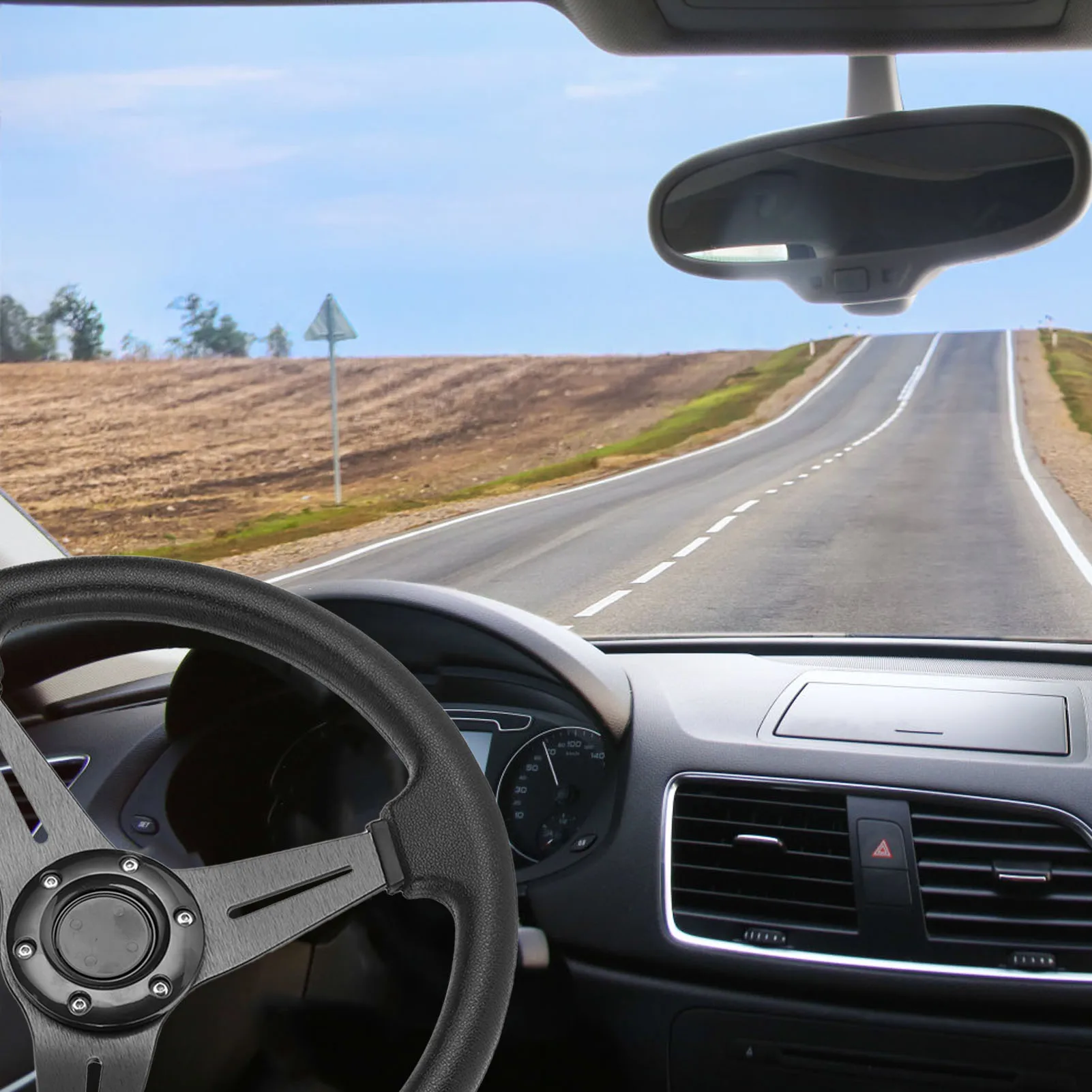 

1 шт. 14-дюймовый (350 мм) универсальный гоночный руль с глубокой посадкой для дрифта, модифицированный аксессуар для автомобиля, замена для автозапчастей