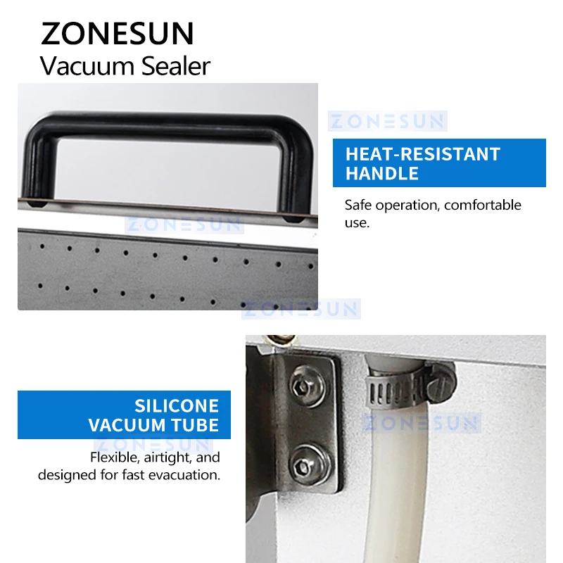 

Вакуумный упаковщик ZONESUN ZS-VS240 с компактной камерой для подготовки и упаковки продуктов питания