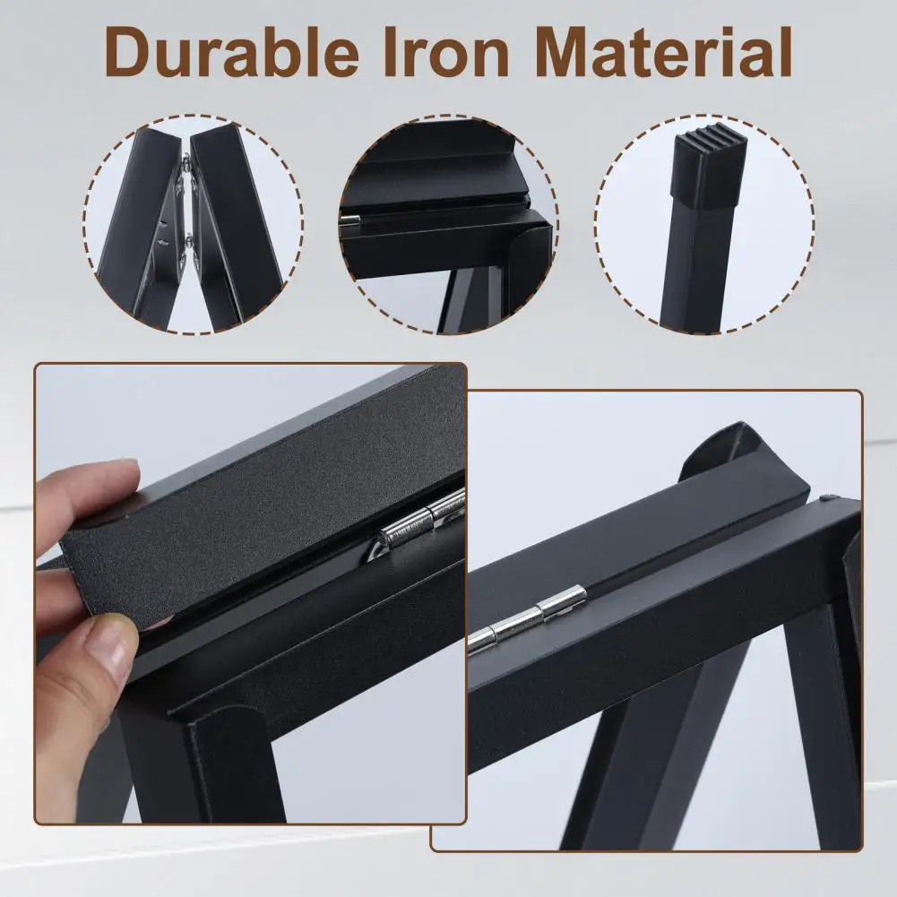 

Easels Double-sided Sidewalk Sign Stand A Frame Sign Holder, 24 x 36 Inches Folding Sign Holder, Outdoor Sandwich Boards Holder