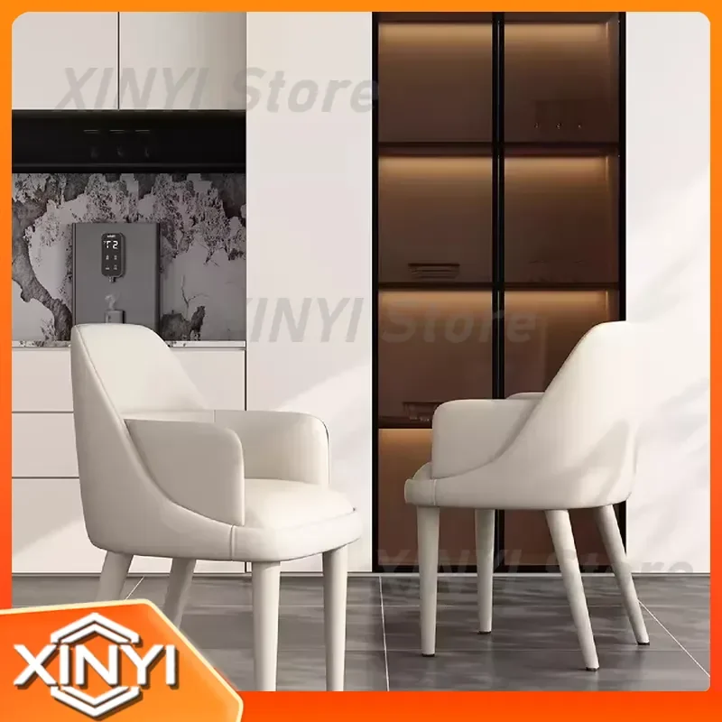 Nordic Kitchen Dining Chairs with Armrest for White Luxury Trendy Dining Room Italian Ergonomic Silla Comedor Home Furniture