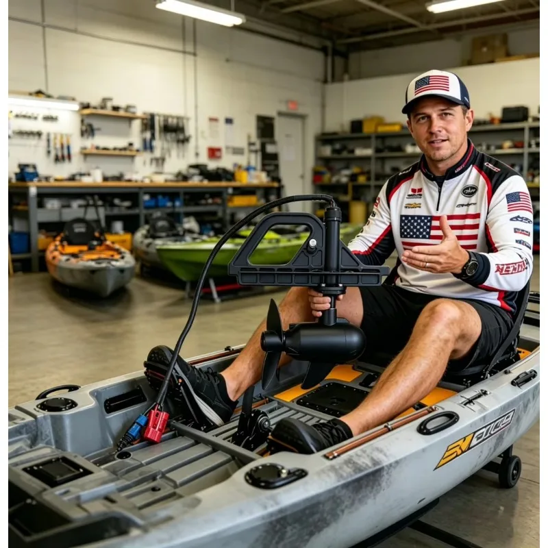 Kayak 55-65lbs Thrust Brushless 12v/24v Electric Motor Outboard, Plastic Construction, Eco-Friendly