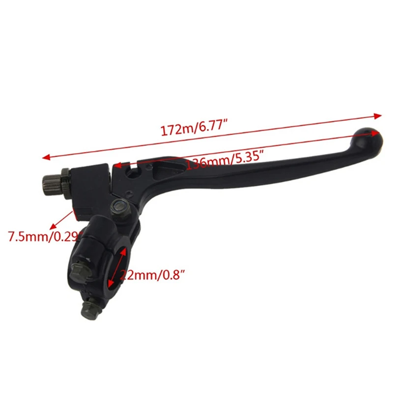 Universal Motorcycle Handlebar Brake Clutch Levers Drum Brake Handle Off-Road Rider Handlebar Assembly ATV Mount