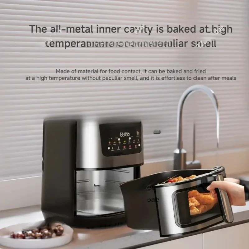 

Air Fryer, 15L, Stainless Steel, Ceramic Cooking Basket, with Deluxe Accessory Kit and Recipe Book