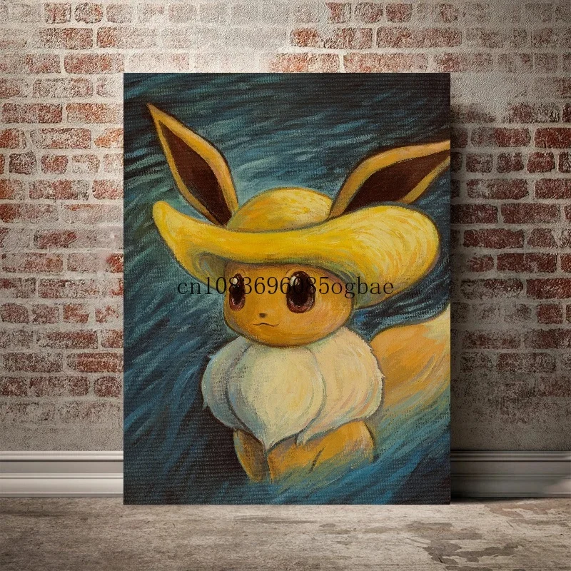 ピカチュウ ゴッホ 絵画 オランダ ゴッホピカチュウ プリントアート 63