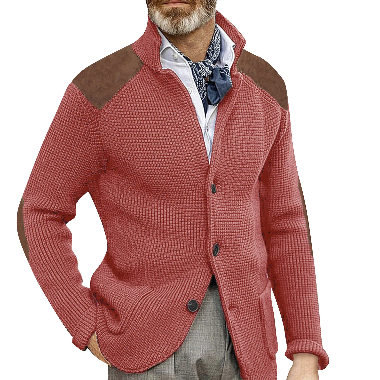 Abbigliamento da uomo in stile britannico Cardigan in maglia autunno inverno nuova moda monopetto nero colletto alla coreana maglione lavorato a maglia cappotti da uomo