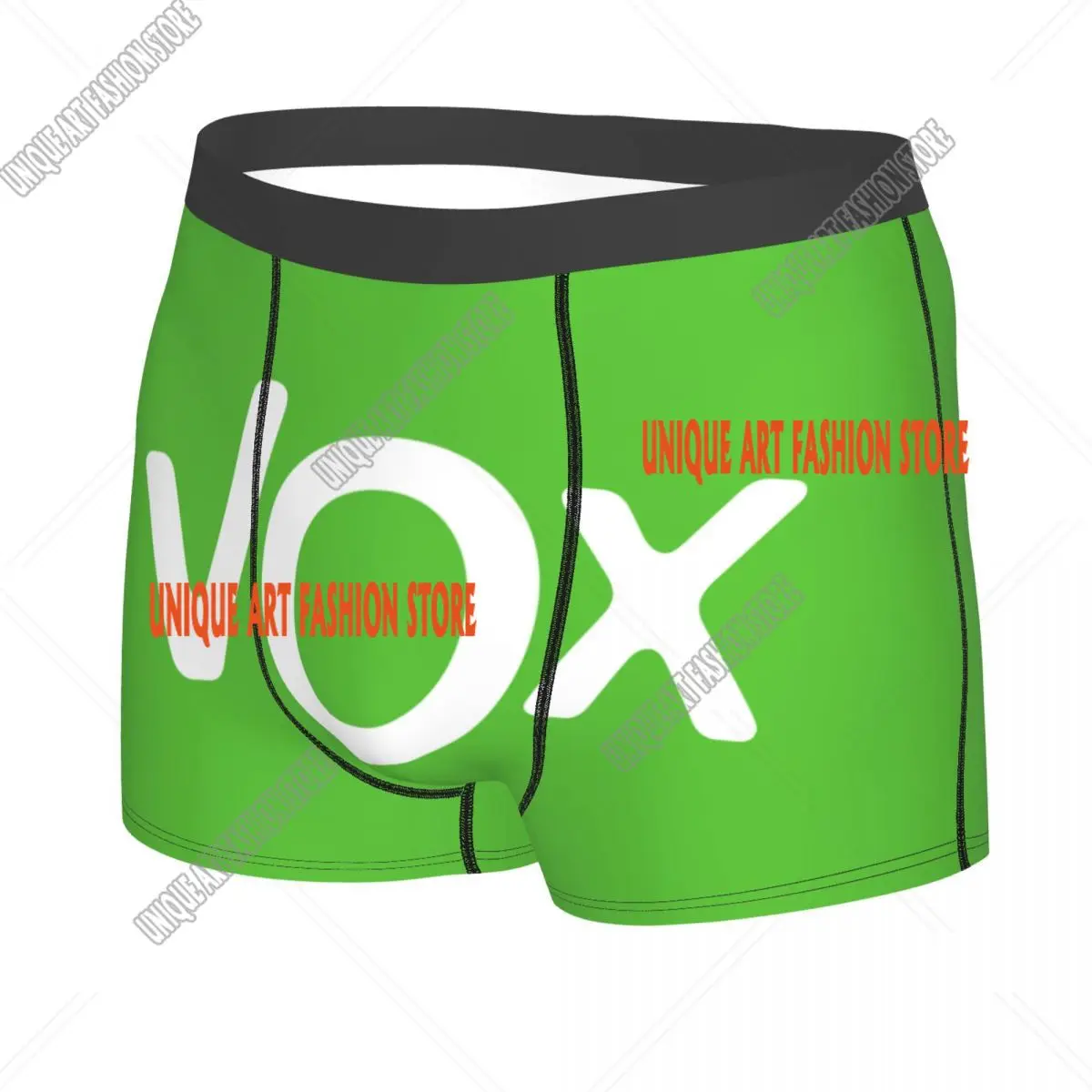 Custom Spain Vox Flag Underwear Men Breathbale Spanish Political Party Boxer Briefs Shorts Panties Soft Underpants For Homme