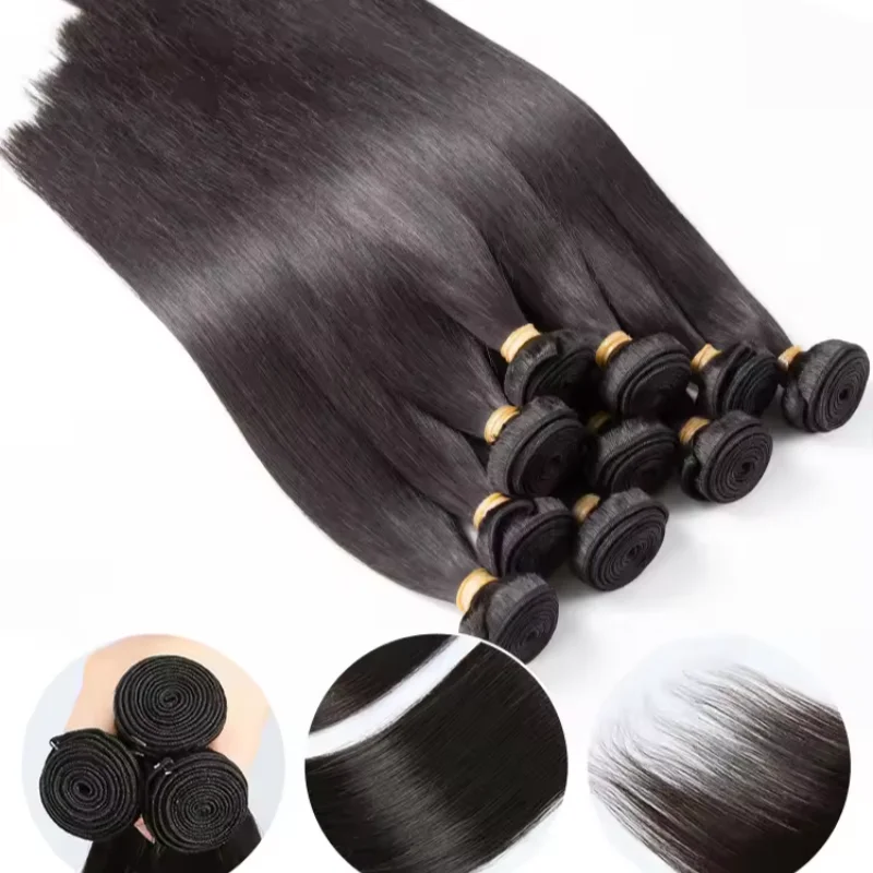 

Прямые пучки человеческих волос, необработанные волосы 30, 36 дюймов, 2 3 пучка, 100% бразильские человеческие волосы, прямые волосы для наращивания