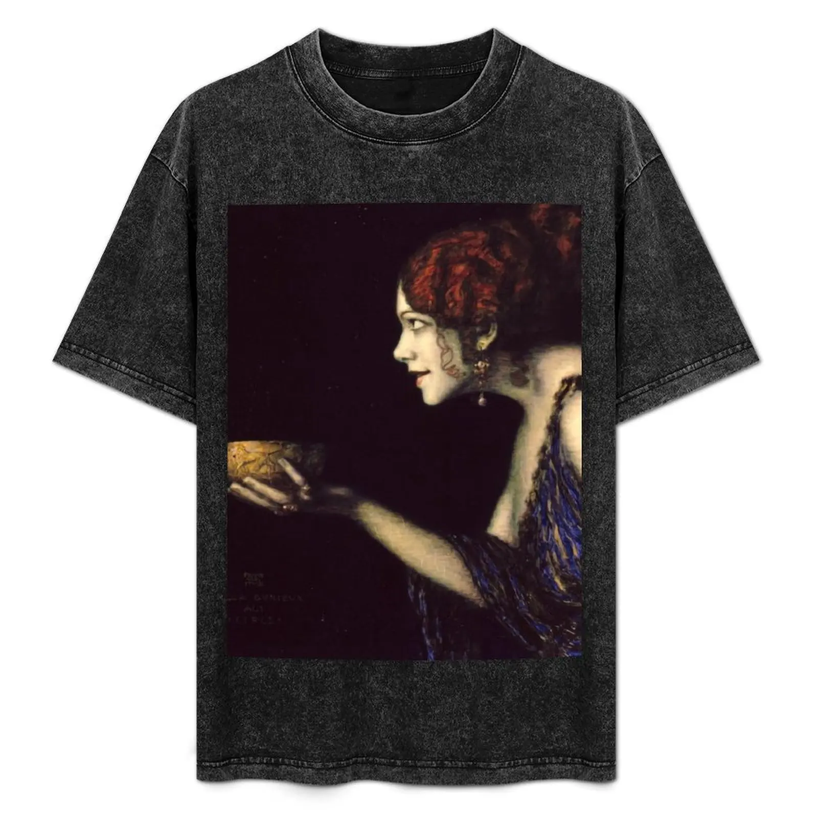 Camiseta con estampado de Tilla Durieux como Circe de Franz von Stuck, talla grande, de algodón suave