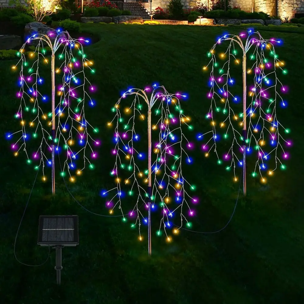 Outdoor Solar Light Waterproof Lawn Stake Lamp Garden Decorative Lighting For Pathway Patio Backyard Decor