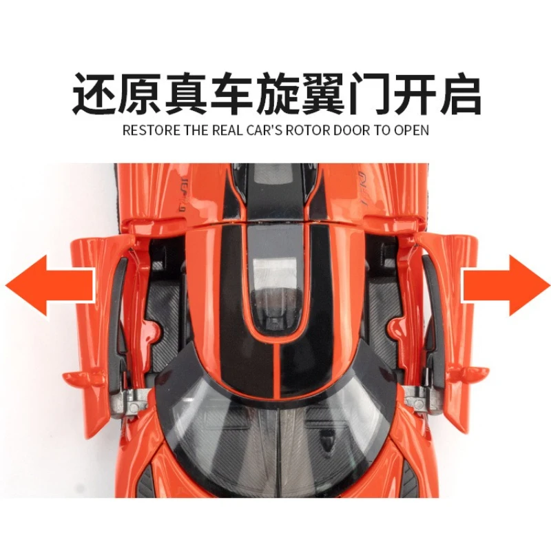 1:32 modèle de voiture Jesko Simulation Super voiture de sport jouet pour enfants garçon alliage voiture son et lumière modèle Collection