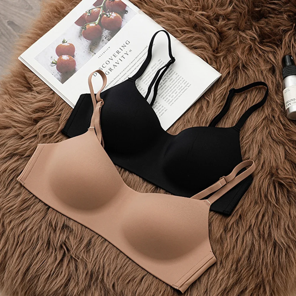 HOT Seamless Wireless Solid Color Bras Underwear Sexy Half Cup Brassiere Tube Tops Female  Invisible Lingerie