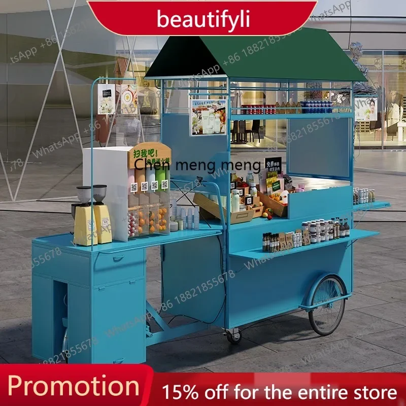 Q181  Scenic commercial truck market exhibition promotional vehicle movable multi-functional stall snack truck