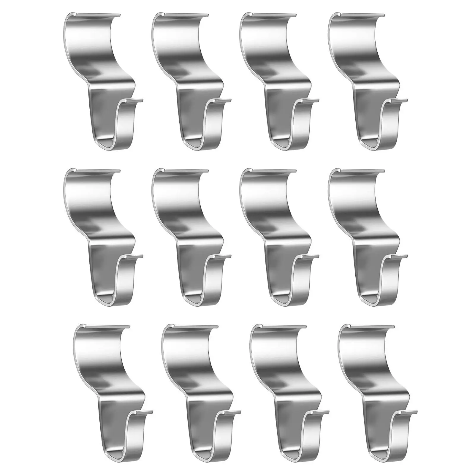 12x Vinyl Siding Hooks Hangers Stainless Steel Hanging Clips Siding Clips No Hole Hanger for Door Plaques Garden Wreath Picture