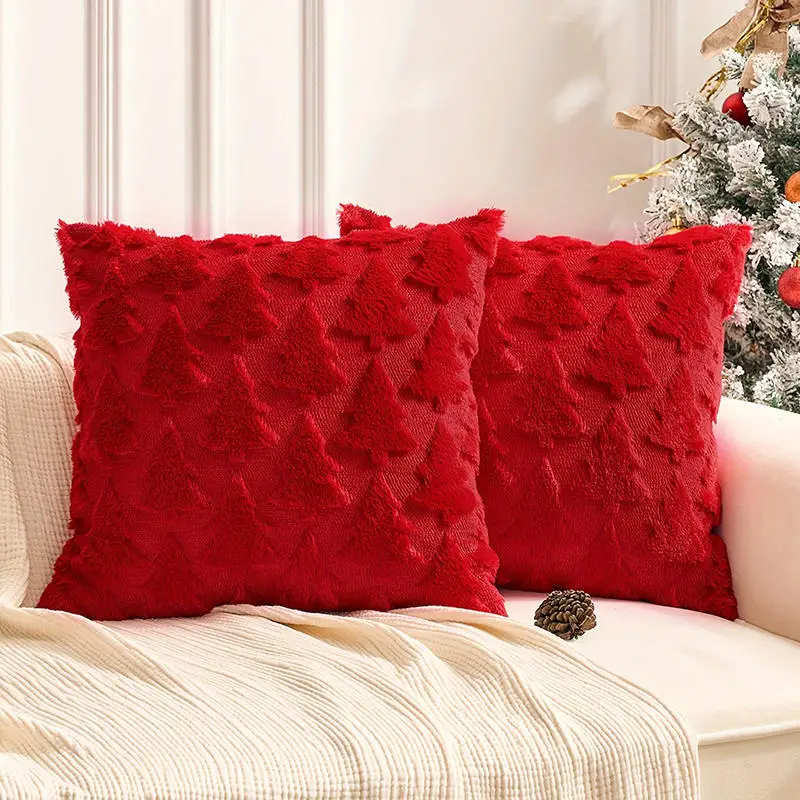 1PC Weihnachten dekorative Kissenbezüge Kissenbezug Couch Kissenbezug für Couch Sofa Urlaub Festivals Winter Home Dekoration – Detail 8