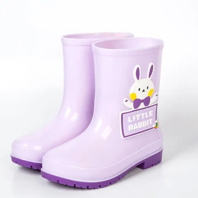 أحذية المطر لمنتصف الساق للأطفال لجميع المواسم، أحذية صيفية كرتونية مضادة للانزلاق من الأسفل للجنسين، أحذية مائية للأطفال الصغار للأولاد والبنات #5