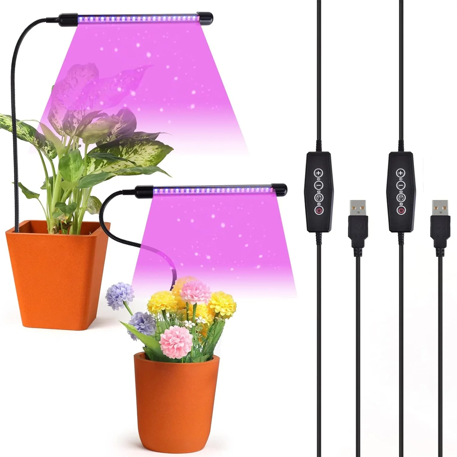 

LED Plant Growth Lamp Indoor 5V Full Spectrum Growth Lamp USB Red Blue 2Colors Dimmable Indoor Succulent Growth Lighting