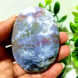 Natural Stone Moss Agate Palm Stones Magic Spiritual Meditation Energy Reiki Treat The Disease Feng Shui Crystal Room Decoration