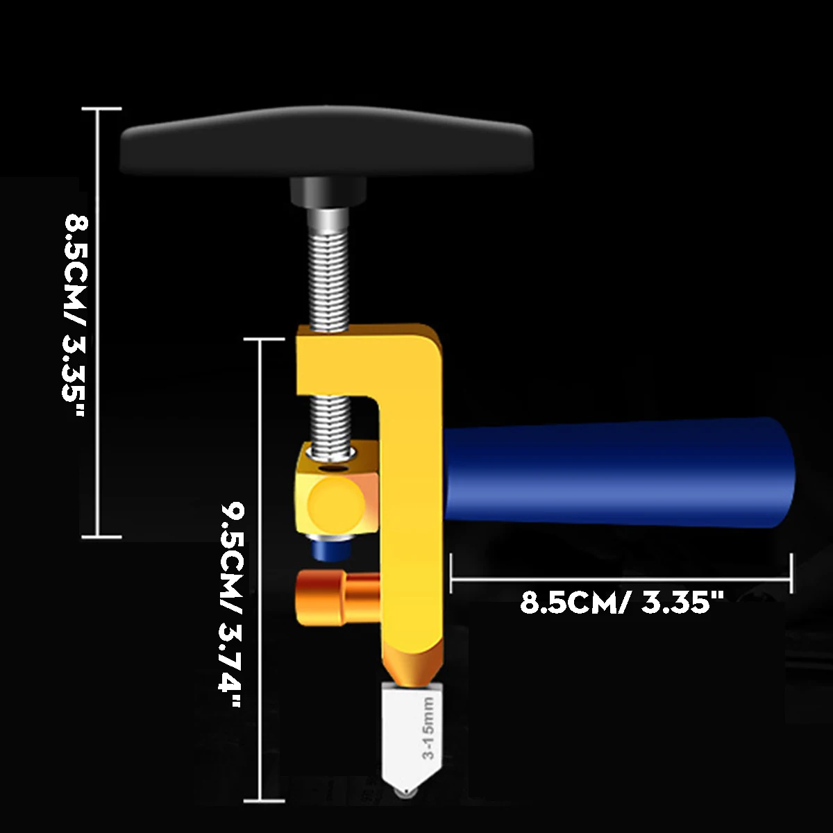 2 in 1 For Glass Mirror Ceramic Tile Cutter with Knife Wheel Diamond Roller Cutter Cutting Machine Breaker Accessories Tool