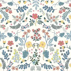 Floral Peel and Stick Wallpaper Greenery and Wildflowers Removable Wallpaper Self Adhesive Botanical Contact Paper for Cabinets