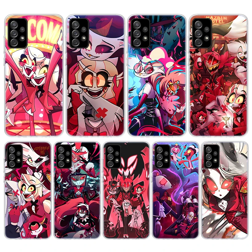 H-Hazbin H-Hotel Angel Dust Phone Case For Samsung Galaxy A55 A54 A52 A53 A16 A15 A14 A12 A13 A25 A24 A22 A23 A35 A34 A32 A33 A0