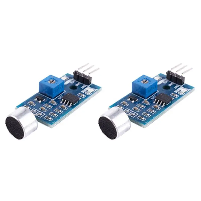 

2X 3.3V/3.5V LM393 Microphone Amplifier Sound Sensor MIC Voice Module For Arduino