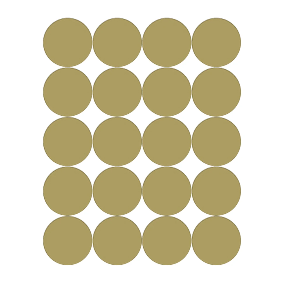 

1 Sheet Golden Dot Wall Stickers Removable Dot Wall Decals DIY 20 Dot Patterns Sticker Wall Decoration for Nursery Room Bedroom