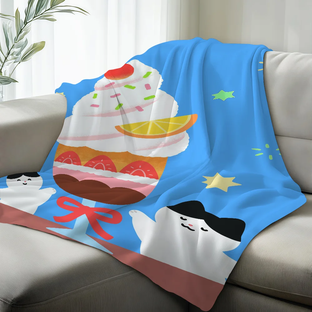 Cartoon Cat O-orosi Blanket Suitable For Sofas Beds Offices Cars Outdoor Travel An Ideal Gift For Friends Family