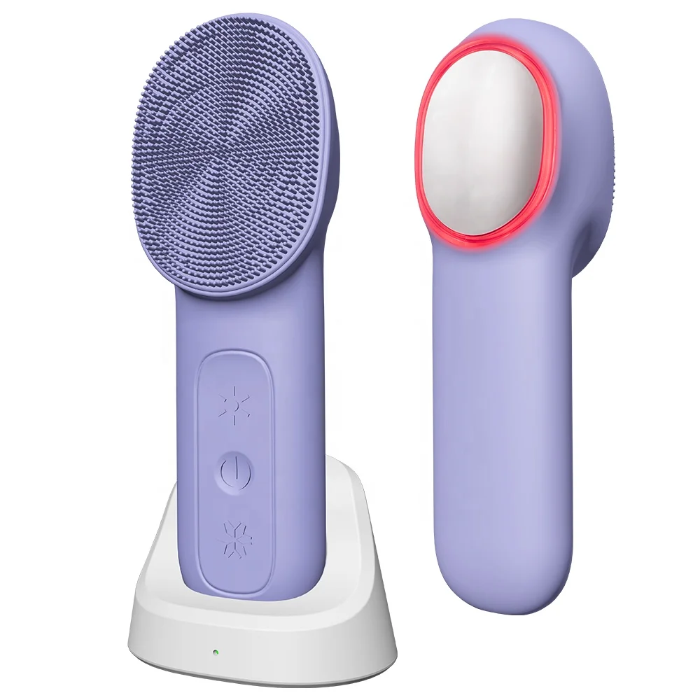 Waterproof Multifunction Deep Pores Cleansing Sonic Face Massage Vibration Scrubber Cleaner Brush Mini Facial Cleansing Brush