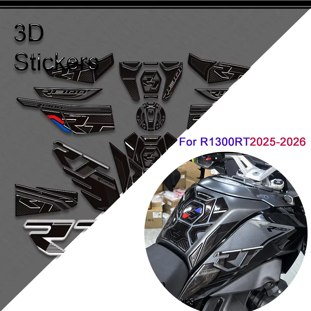 

For R1300RT R1300 RT 2025 2026 TankPad Tank Pad Cap Front Mudguard Fender Handguards Hand Guard Protector Stickers Moto Decals