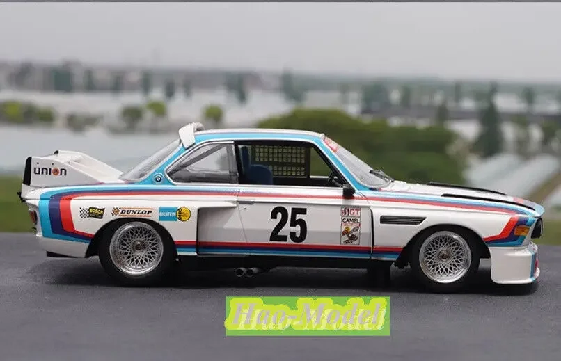 1/18 For CSL25 BMW3.0 1971 #25 Alloy Diecast Car Model Toys Boys Birthday Gifts Hobby Display Collection Ornaments White